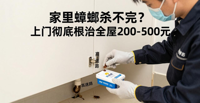 灭杀蟑螂上门服务多少钱一次_蟑螂上门灭杀_灭蟑螂上门