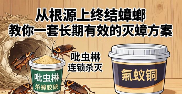 从根源上终结蟑螂 教你一套长期有效的灭蟑方案